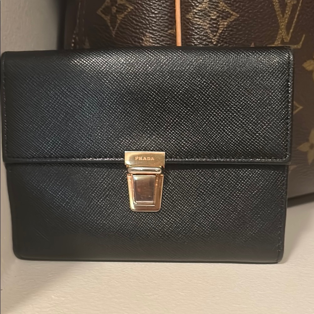 Prada Black Leather Wallet